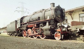 Parowóz Tr203 na ekspozycji w Muzeum Kolejnictwa w Warszawie, 22.09.1999....